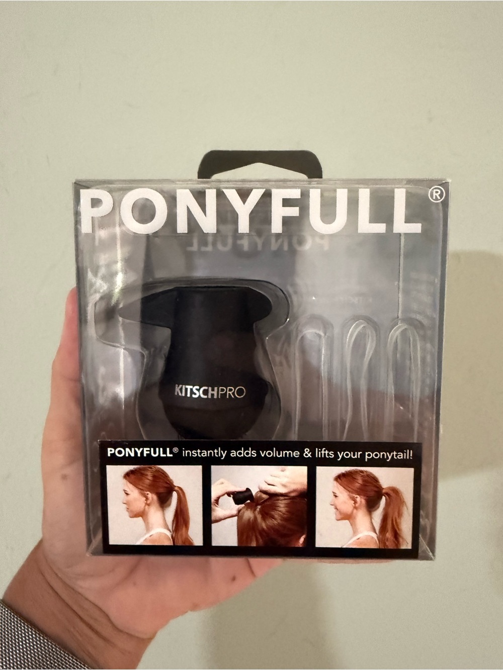 Kitsch Ponyfull Step-by-Step Ponytail Volumizer - Black
